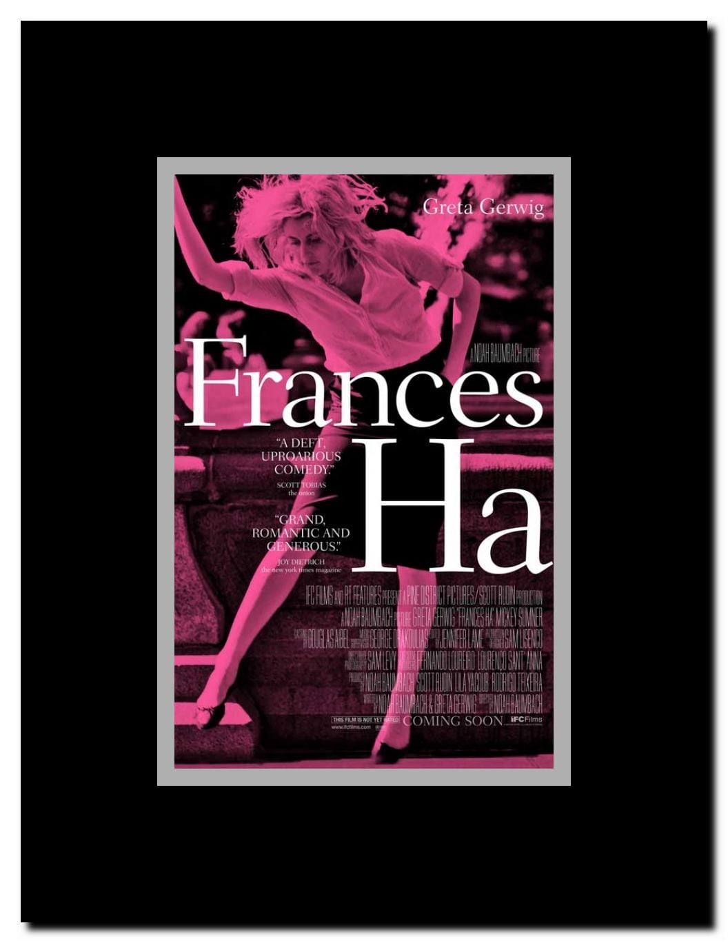 Francis Ha Framed Movie Poster
