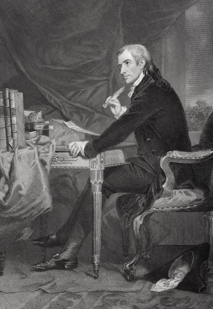 Francis Hopkinson 1737-1791 American Political Leader And Writer A Signatory Of The Declaration Of Independence From Painting By Alonzo Chappel Canvas Art - Ken Welsh Design Pics (11 x 17)