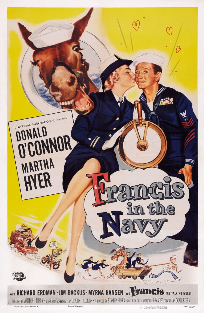 Francis In The Navy U Canvas Art - (24 x 36)