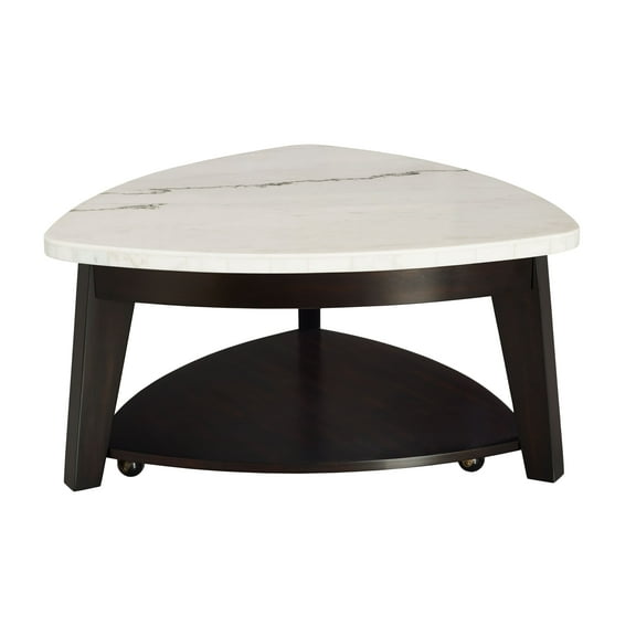 Francis - Marble Top Cocktail Table - White