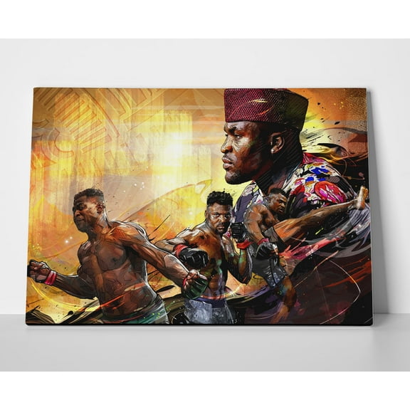 Francis Ngannou UFC Poster or Wrapped Canvas
