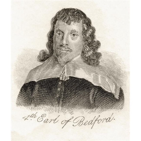 Francis Russell 4th Earl of Bedford 1593-1641 English Nobleman From The Book Crabbs Historical Dictionary Published 1825 Poster Print - Large - 26 x 30