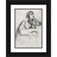 thumbnail image 1 of Francis Seymour Haden 18x24 Black Ornate Framed Double Matted Museum Art Print Titled: Thomas Haden of Derby (1864), 1 of 5