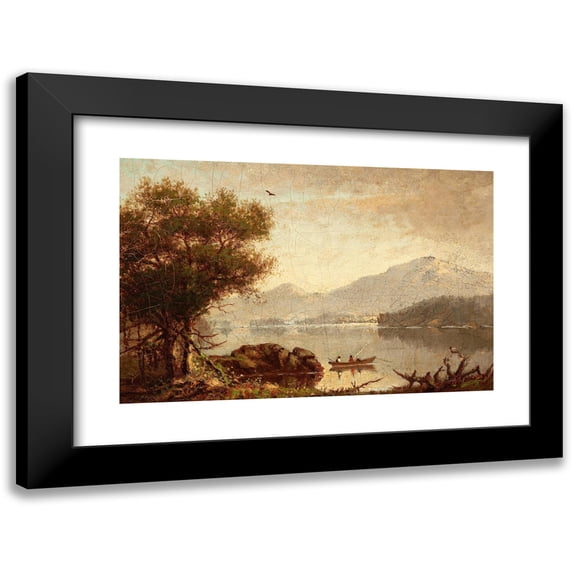 Francis Shedd Frost 14x11 Black Modern Framed Museum Art Print Titled - View of Lake George