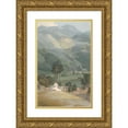 thumbnail image 1 of Francis Towne 11x14 Gold Ornate Wood Frame and Double Matted Museum Art Print Titled - Ambleside (1786), 1 of 4
