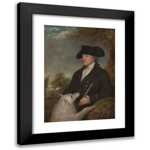 Francis Wheatley 11x14 Black Modern Framed Museum Art Print Titled - Captain Stevens