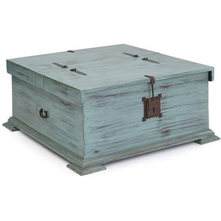Francisca Cocktail Trunk - Distressed Turquoise