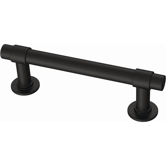Francisco (10-Pack) Cabinet Handles 3" Hole Center Pulls | Matte Black Hardware Kitchen Door Drawers Dressers Furniture P29520Z-FB-B