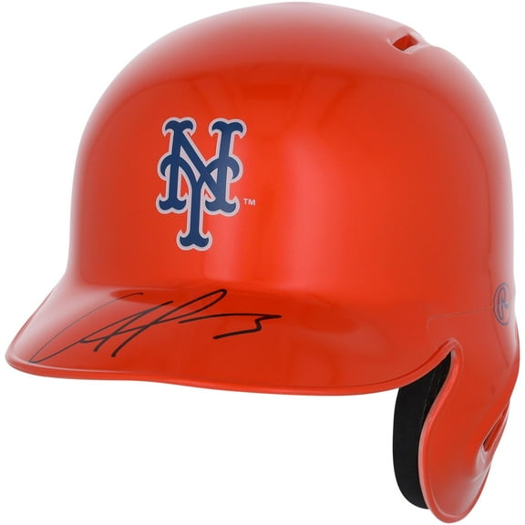 Francisco Alvarez New York Mets Autographed Alternate Chrome Rawlings Mini Batting Helmet - Fanatics Exclusive - Fanatics Authentic Certified