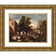 thumbnail image 1 of Francisco Antolinez y Sarabia 14x11 Gold Ornate Wood Frame and Double Matted Museum Art Print Titled - Jacob and Rachel (Between 1665 and 1700), 1 of 4