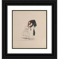 thumbnail image 1 of Francisco Fierro 15x16 Black Ornate Wood Framed Double Matted Museum Art Print Titled - A Woman Putting on Her Saya, Viewed from Behind (ca. 1848), 1 of 5