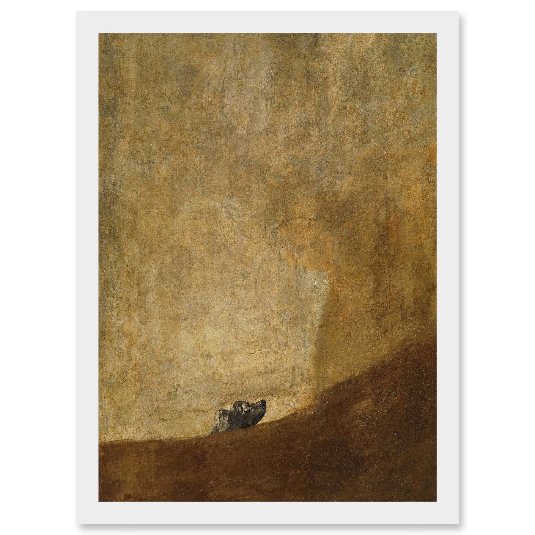 Francisco Goya The Dog Reproduction Painting Artwork Framed Wall Art ...