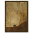 thumbnail image 1 of Francisco Goya The Dog Reproduction Painting Artwork Framed Wall Art Print A4, 1 of 4