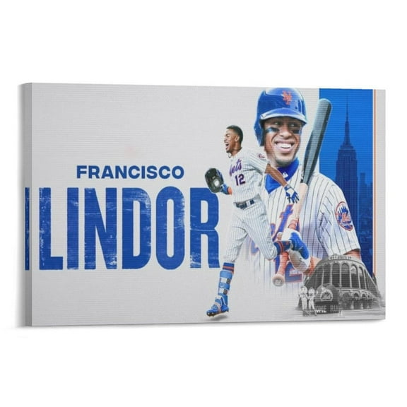 Francisco Lindor Canvas Poster Art Poster Canvas Painting Decor Wall Print Photo Gifts Home Modern Decorative Posters 12x18inch(30x45cm)