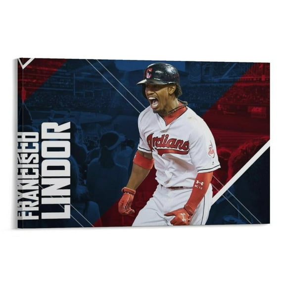 Francisco Lindor Canvas Poster Home Decor Poster Wall Art Hanging Picture Print Bedroom Decorative Painting Posters Room Aesthetic 12x18inch(30x45cm)