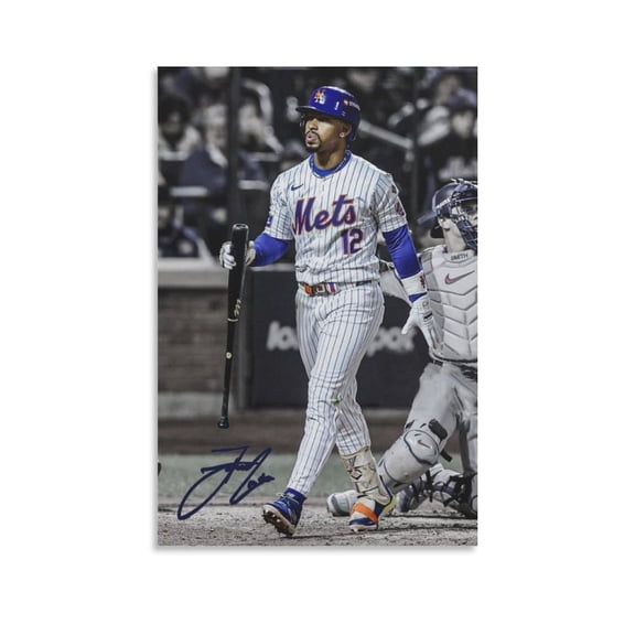 Francisco Lindors Canvas Poster Posters Wall Art Painting Canvas Gift Living Room Prints Bedroom Decor Poster Artworks 12x18inch(30x45cm)