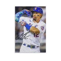 Francisco Lindors Canvas Poster Print Photo Art Painting Canvas Poster Home Decorative Bedroom Modern Decor Posters Gifts 24x36inch(60x90cm)