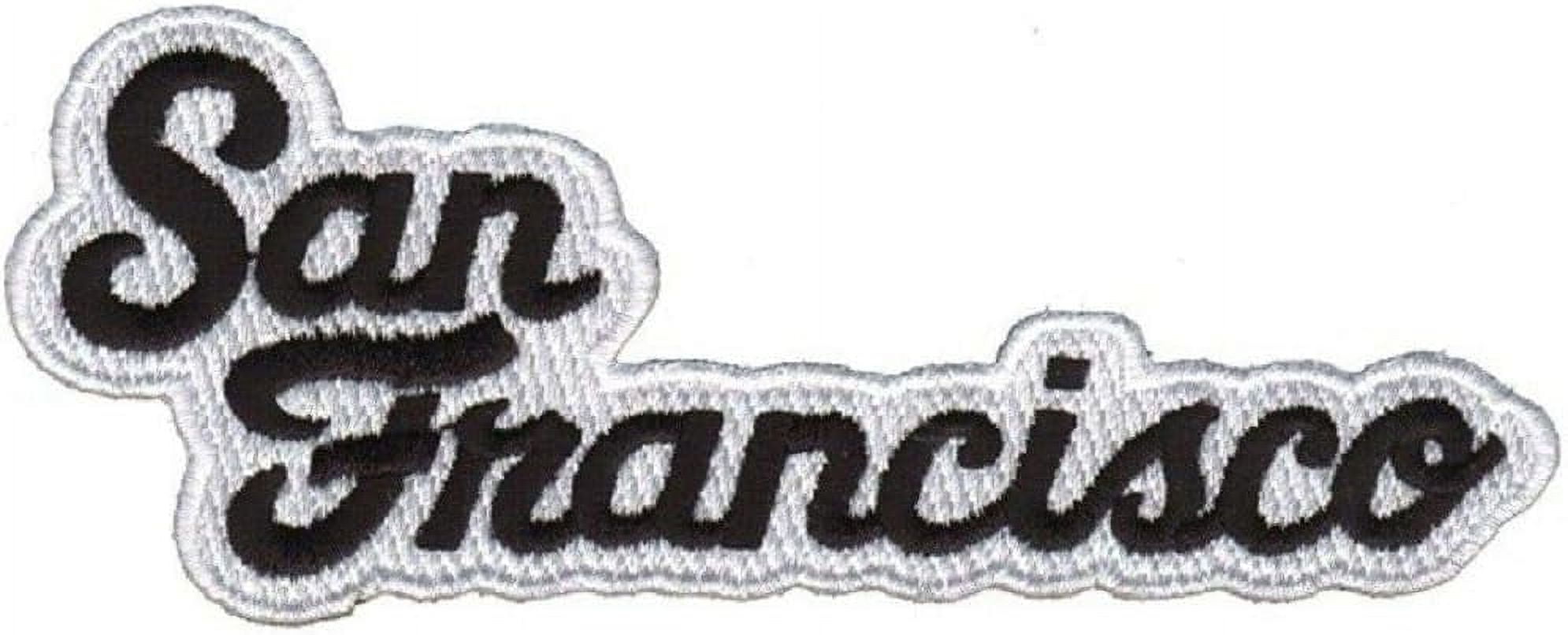 Francisco  Patch - Black and White Script (Iron on)