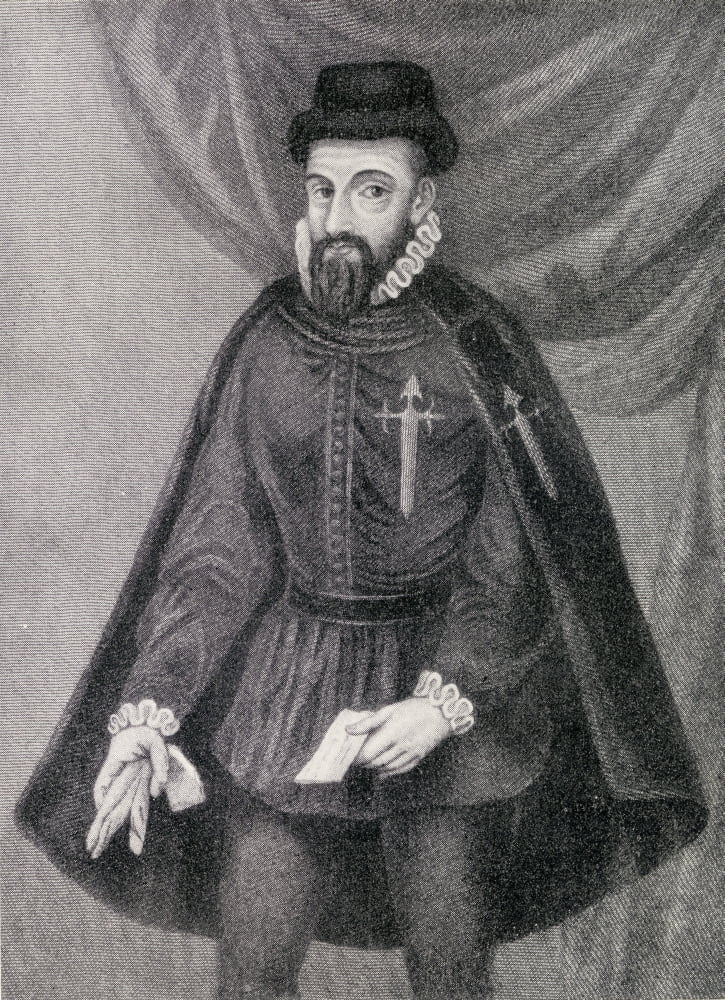 Francisco Pizarro 1471-1541 Spanish Conquistor Conqueror Of Peru Canvas Art - Ken Welsh  Design Pics (12 x 17)