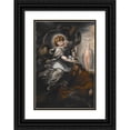 thumbnail image 1 of Francisco Rizi 18x24 Black Ornate Framed Double Matted Museum Art Print Titled: The Dream of St. Joseph (1665), 1 of 5