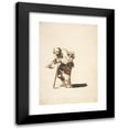 thumbnail image 1 of Francisco de Goya 11x14 Black Modern Framed Museum Art Print Titled - Beggar with a Staff in His Left Hand (ca. 1812-20), 1 of 5