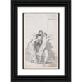 thumbnail image 1 of Francisco de Goya 11x14 Black Ornate Wood Framed Double Matted Museum Art Print Titled: Young Woman Weeping and Covering Her Face with Her Hands, Accompanied by Men (1795-1797), 1 of 5