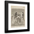 thumbnail image 1 of Francisco de Goya 13x18 Black Modern Framed Museum Art Print Titled - ‘Humility Versus Pride’ a Young Man Imploring an Older Man with Other Figures in Front of Them (1796-1798), 1 of 5