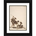 thumbnail image 1 of Francisco de Goya 18x24 Black Ornate Framed Double Matted Museum Art Print Titled: A Man with a Raised Whip Breaking Up a Fight Between Two Figures (ca. 1812-20), 1 of 5