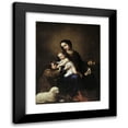 thumbnail image 1 of Francisco de Zurbarán 12x14 Black Modern Framed Museum Art Print Titled - The Virgin and Child with the Infant St John the Baptist (1662), 1 of 1