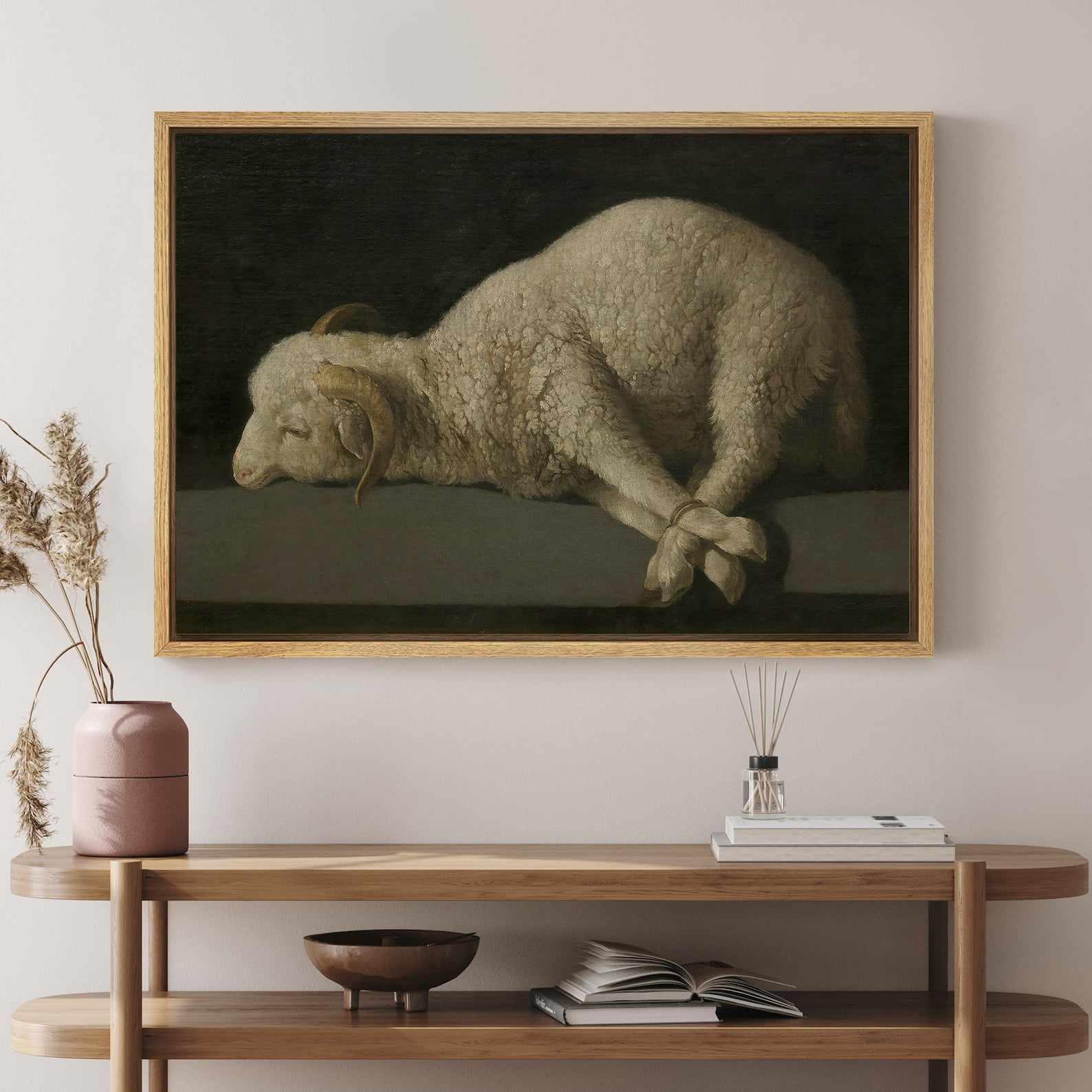 Francisco de Zurbaran Agnus Dei Wall Art Baroque Animal Painting ...