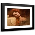 thumbnail image 1 of Franciszek Żmurko 24x20 Black Modern Framed Museum Art Print Titled - Study of a Female Head (1900), 1 of 5