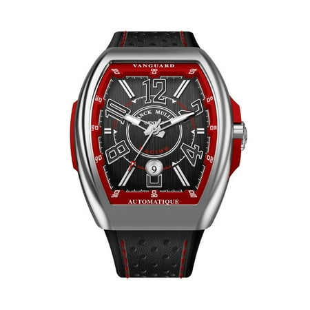 Franck Muller Vanguard Racing Automatic Black Dial Rubber Strap Men's Watch V 45 SC DT RCG AC ER