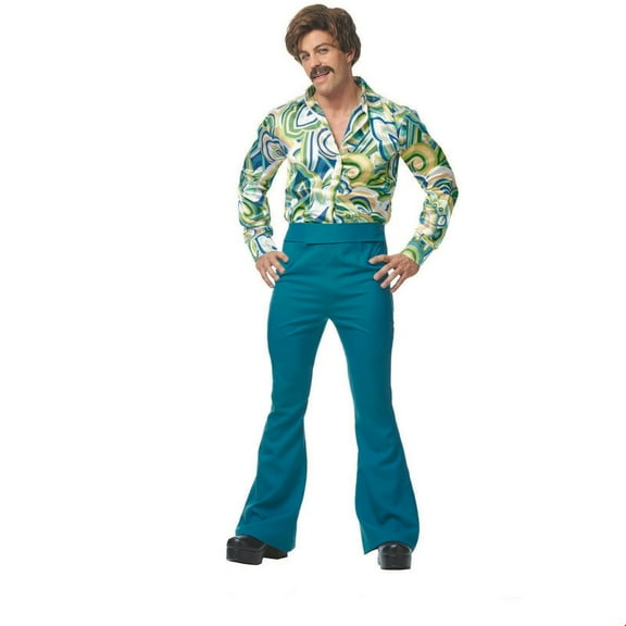 Franco 70s Dude Men's Halloween Fancy-Dress Costume for Adult, Standard