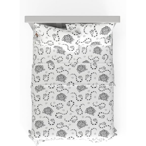 Franco Beetlejuice Sheet Set, 4 Piece Queen Size Soft Bedding