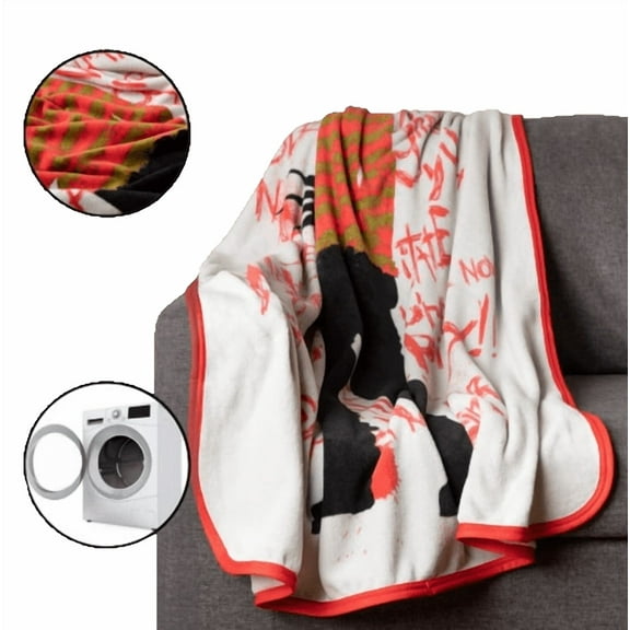 Franco Collectibles Halloween Nightmare on Elm Street Horror Bedding Super Soft Micro Raschel Throw, 46 in x 60 in, (Official Licensed Product) 46" X 60" Bratz