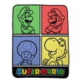 thumbnail image 1 of Franco Collectibles Super Mario Bedding Super Soft Micro Raschel Throw Blanket, 46 in x 60 in, 1 of 5