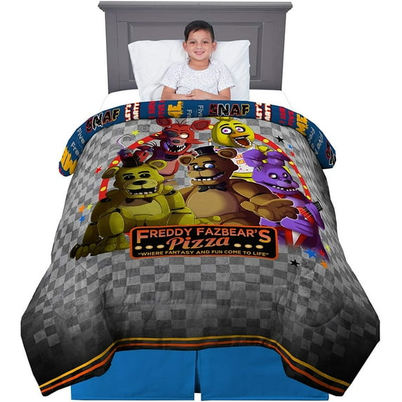 Franco FIVE NIGHTS AT FREDDYS Comforter, Twin/Full Size 72" x 86"