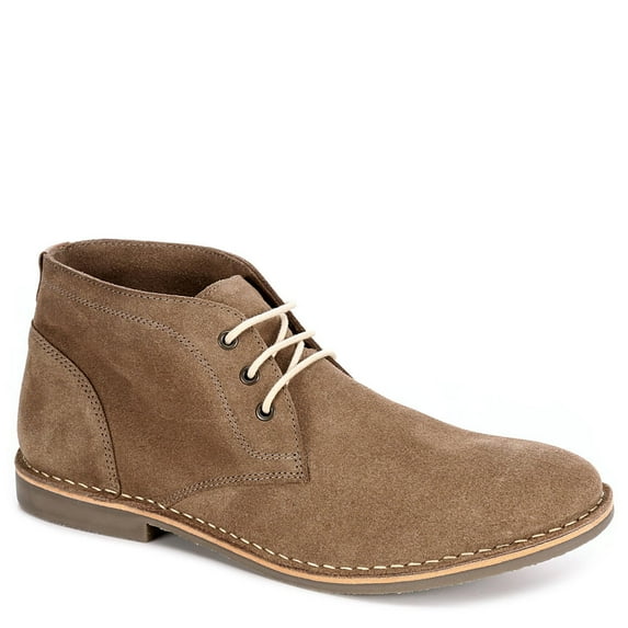 Franco Fortini Mens Hudson Lace Up Chukka Boot Shoes, Taupe, US 7