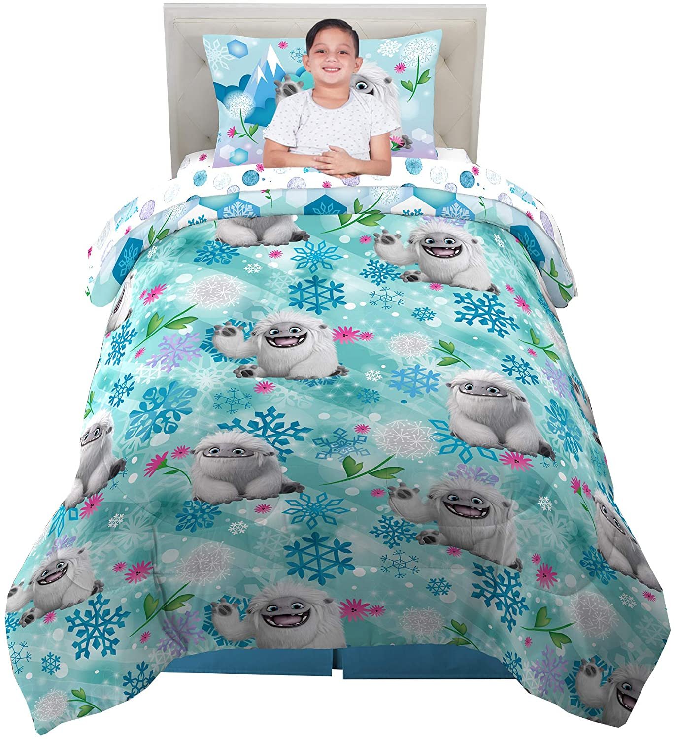 Franco Kids Bedding Comforter and Sheet Set, 4 Piece Twin Size, Abominable - image 1 of 9