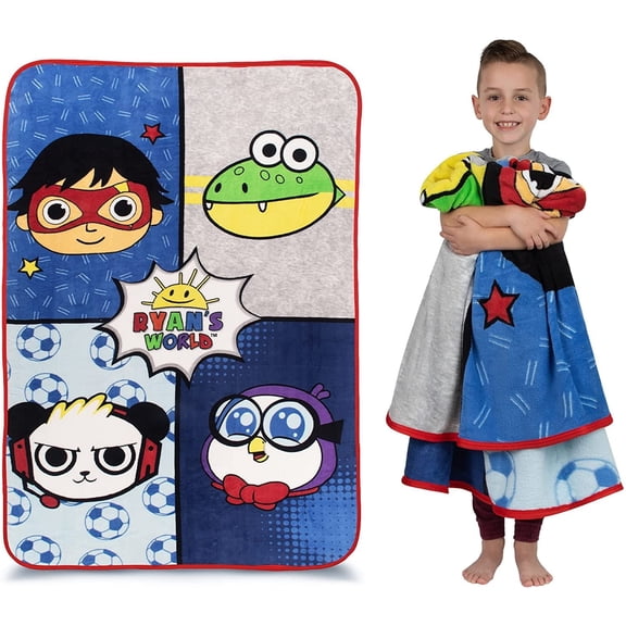 Franco Kids Bedding Super Soft Micro Raschel Blanket, 62 in x 90 in, Ryans World