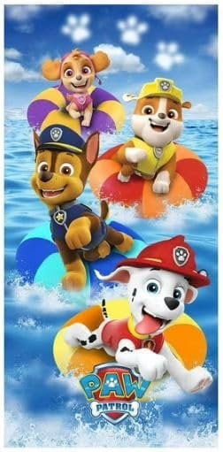 Franco Kids PAW Patrol Coastal Pups Beach Towel, 28" W x 58" L