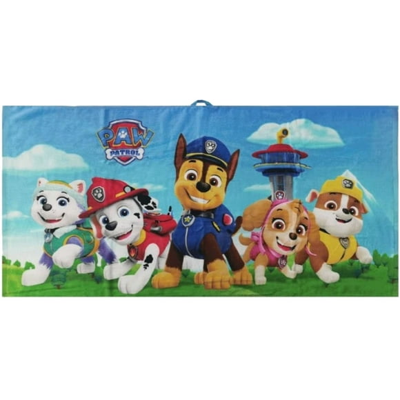 Franco Kids Paw Patrol Bath/Pool/Beach Towel, Cotton 27 in x 54 in