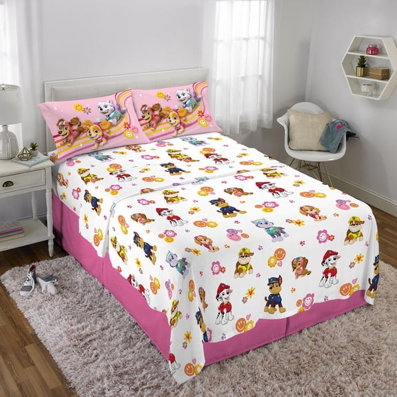 Franco Kids Paw Patrol Full Size Sheet Set "Pawsome Fun"