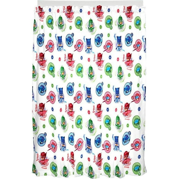 Franco Kids Room Window Curtain Bedroom Panels Drapes Set for Kids, 82" x 63", PJ Masks
