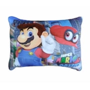 Franco Manufacturing 8 x 12 in Super Mario Polyester Decorative Pillow