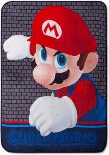 Franco Manufacturing Super Mario Polyester Throw, 46” x 60”