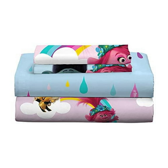 Franco NB2508 Kids Bedding Super Soft Microfiber Sheet Set, 4 Piece Full Size, Trolls World Tour