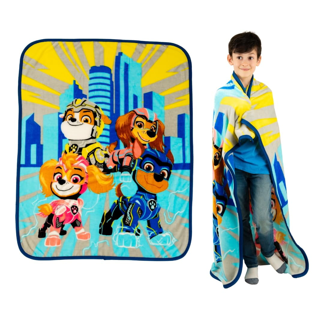 Franco Paw Patrol Chase Hooded Blanket For Kids - Wearable 50x30 Inch Super Soft Throw (Official) - View #7