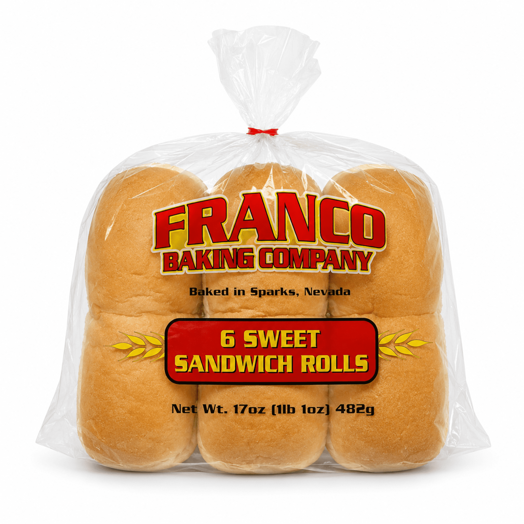 Franco Sandwich Rolls, 6 count, 17 oz