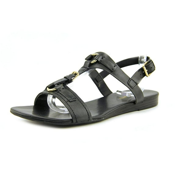 Franco Sarto Gili Open-Toe Leather Slingback Sandal Black, Size 6.5 M